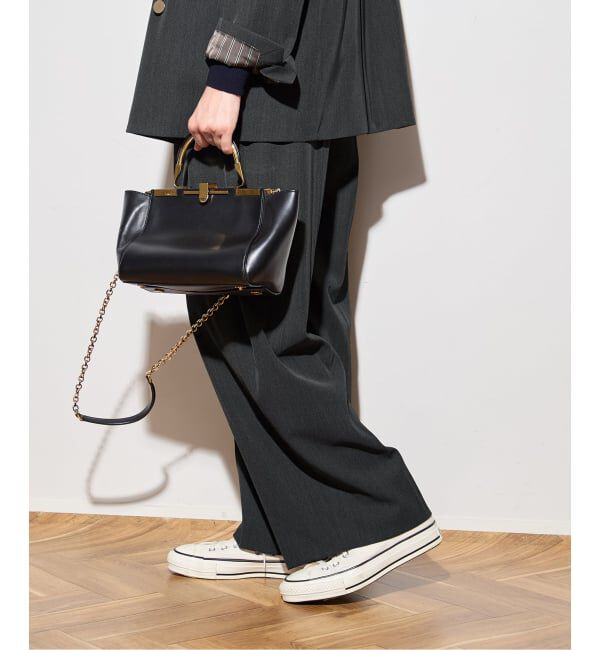 journal standard L'essage「ヴィスポリギャバパンツ（グレーA・ネイビー）」|スラックス|