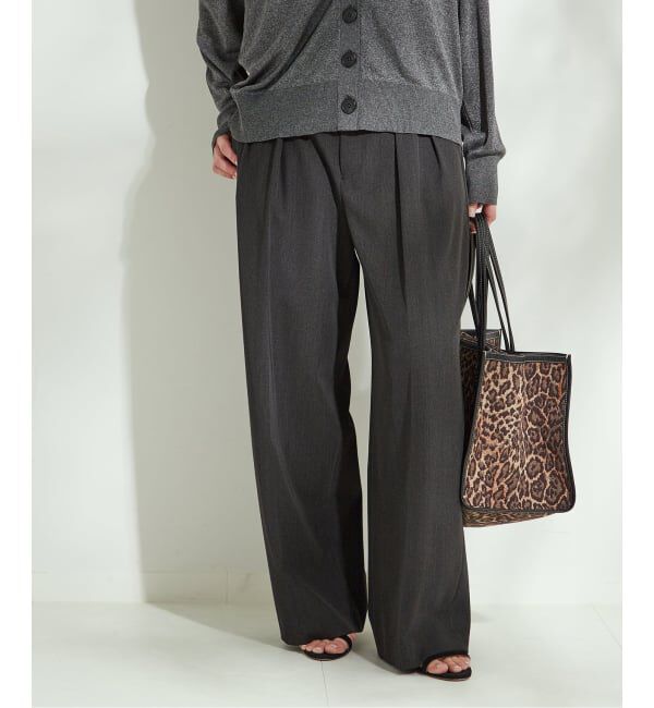 journal standard L'essage「ヴィスポリギャバパンツ（グレーA・ネイビー）」|スラックス|