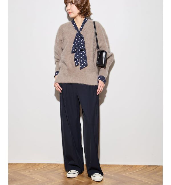 journal standard L'essage「ヴィスポリギャバパンツ（グレーA・ネイビー）」|スラックス|