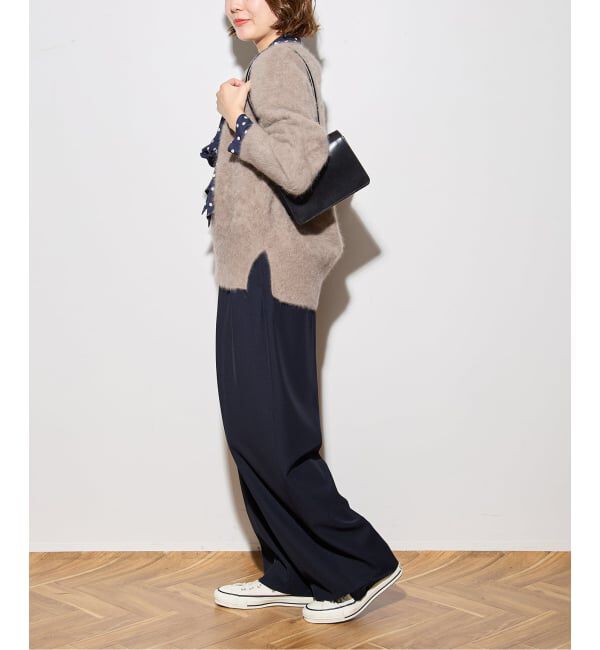 journal standard L'essage「ヴィスポリギャバパンツ（グレーA・ネイビー）」|スラックス|