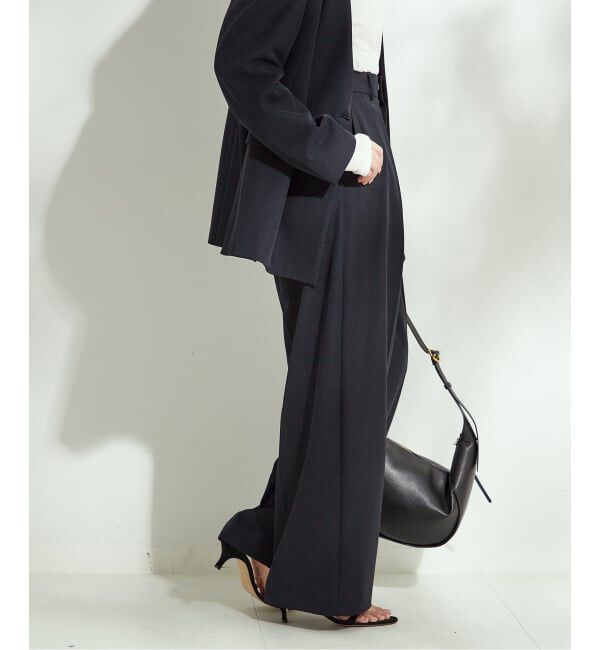 journal standard L'essage「ヴィスポリギャバパンツ（グレーA・ネイビー）」|スラックス|