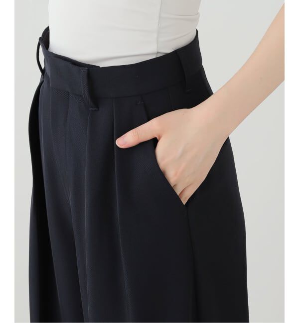 journal standard L'essage「ヴィスポリギャバパンツ（グレーA・ネイビー）」|スラックス|