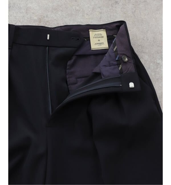 journal standard L'essage「ヴィスポリギャバパンツ（グレーA・ネイビー）」|スラックス|