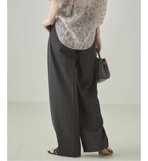 journal standard L'essage「ヴィスポリギャバパンツ（グレーA・ネイビー）」|スラックス|