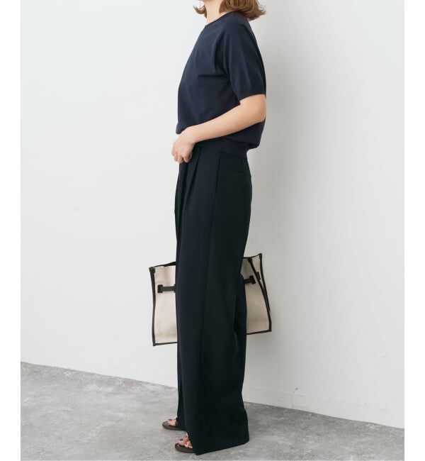 Spick and Span「18G CO/PE ハーフスリーブプルオーバー」|ニット・セーター|