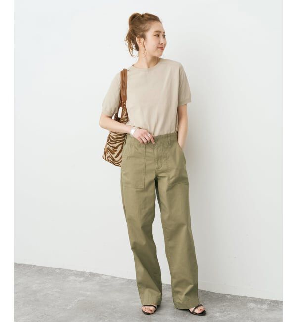 Spick and Span「18G CO/PE ハーフスリーブプルオーバー」|ニット・セーター|