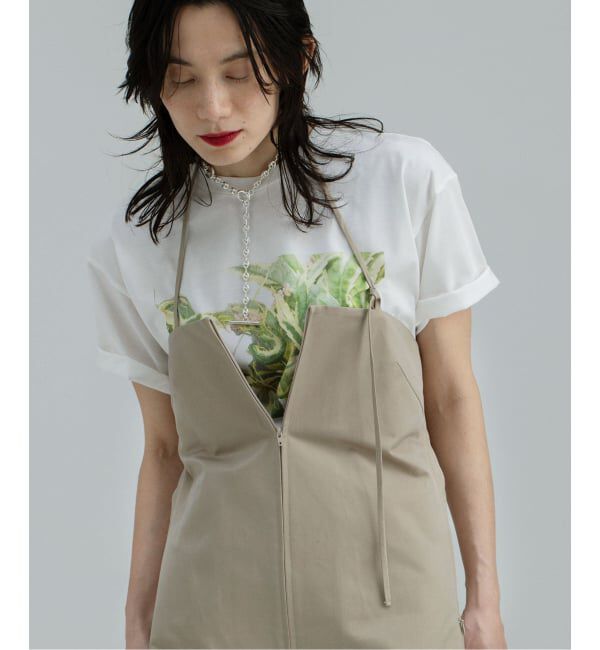 NOBLE「KAYLE/ケイル COTTON TWILL ZIPPED SHORT DRESS」|ワンピース|