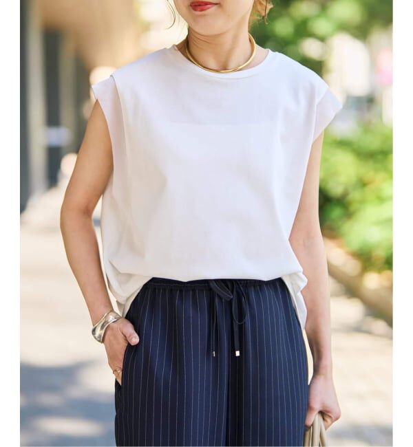 Spick and Span「《追加》オーガンジーコンビルーズプルオーバー」|Tシャツ・カットソー|