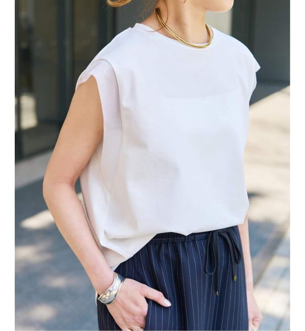 Spick and Span「《追加》オーガンジーコンビルーズプルオーバー」|Tシャツ・カットソー|