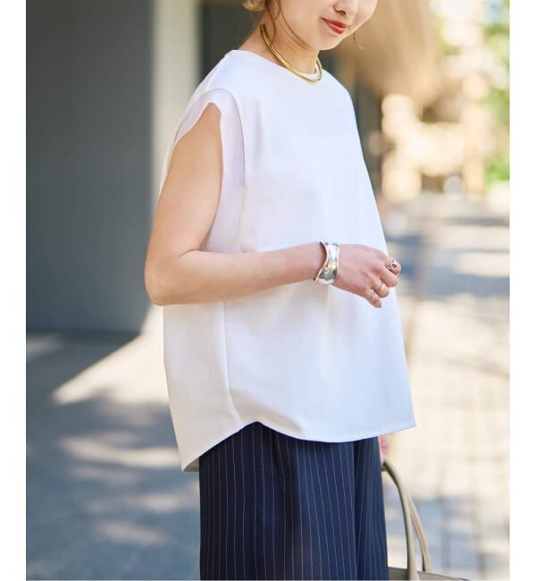 Spick and Span「《追加》オーガンジーコンビルーズプルオーバー」|Tシャツ・カットソー|