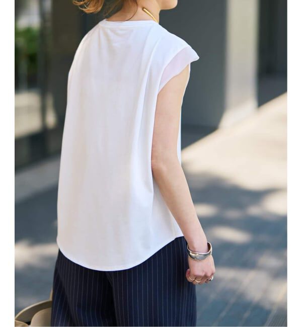 Spick and Span「《追加》オーガンジーコンビルーズプルオーバー」|Tシャツ・カットソー|