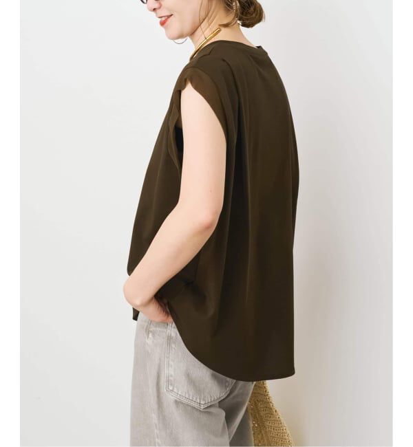 Spick and Span「《追加》オーガンジーコンビルーズプルオーバー」|Tシャツ・カットソー|