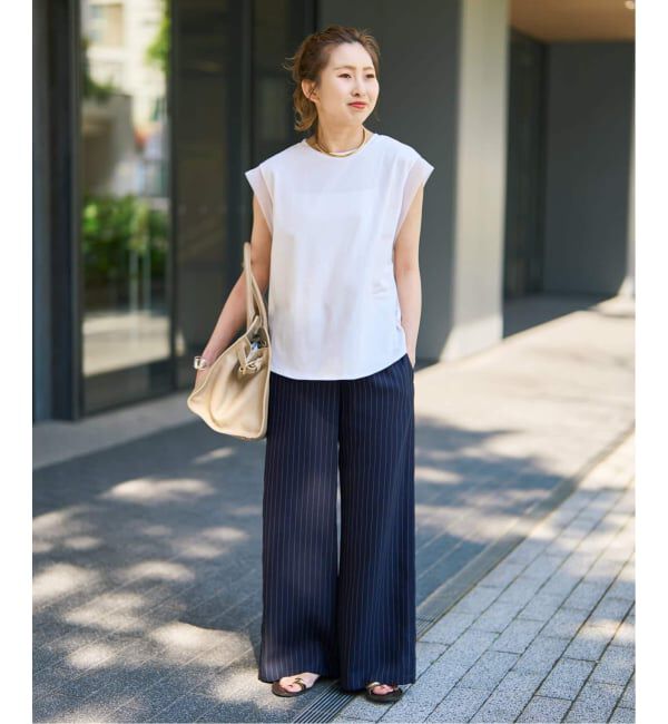 Spick and Span「《追加》オーガンジーコンビルーズプルオーバー」|Tシャツ・カットソー|