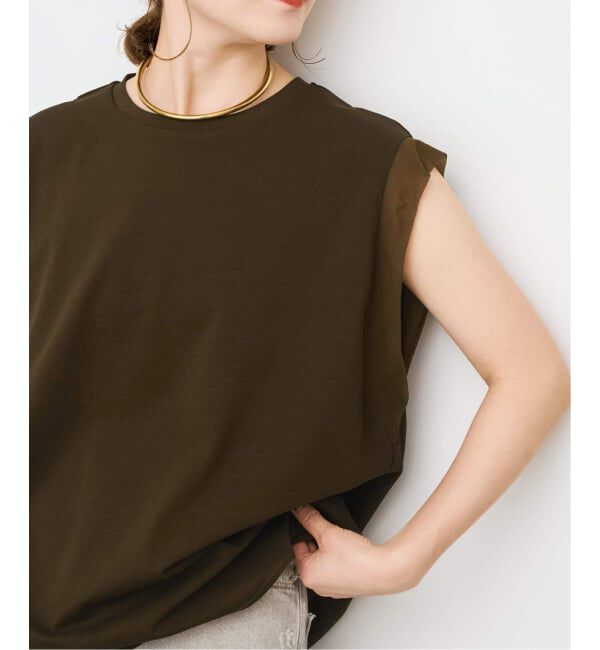 Spick and Span「《追加》オーガンジーコンビルーズプルオーバー」|Tシャツ・カットソー|