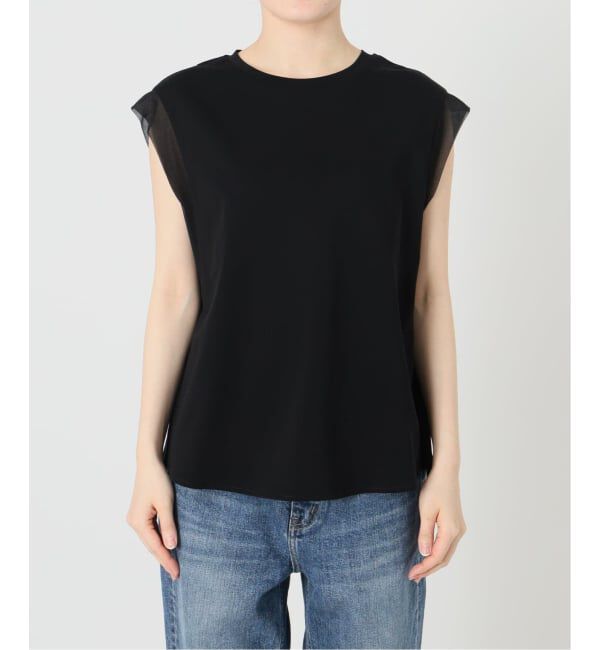 Spick and Span「《追加》オーガンジーコンビルーズプルオーバー」|Tシャツ・カットソー|
