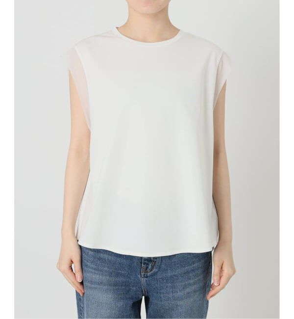 Spick and Span「《追加》オーガンジーコンビルーズプルオーバー」|Tシャツ・カットソー|