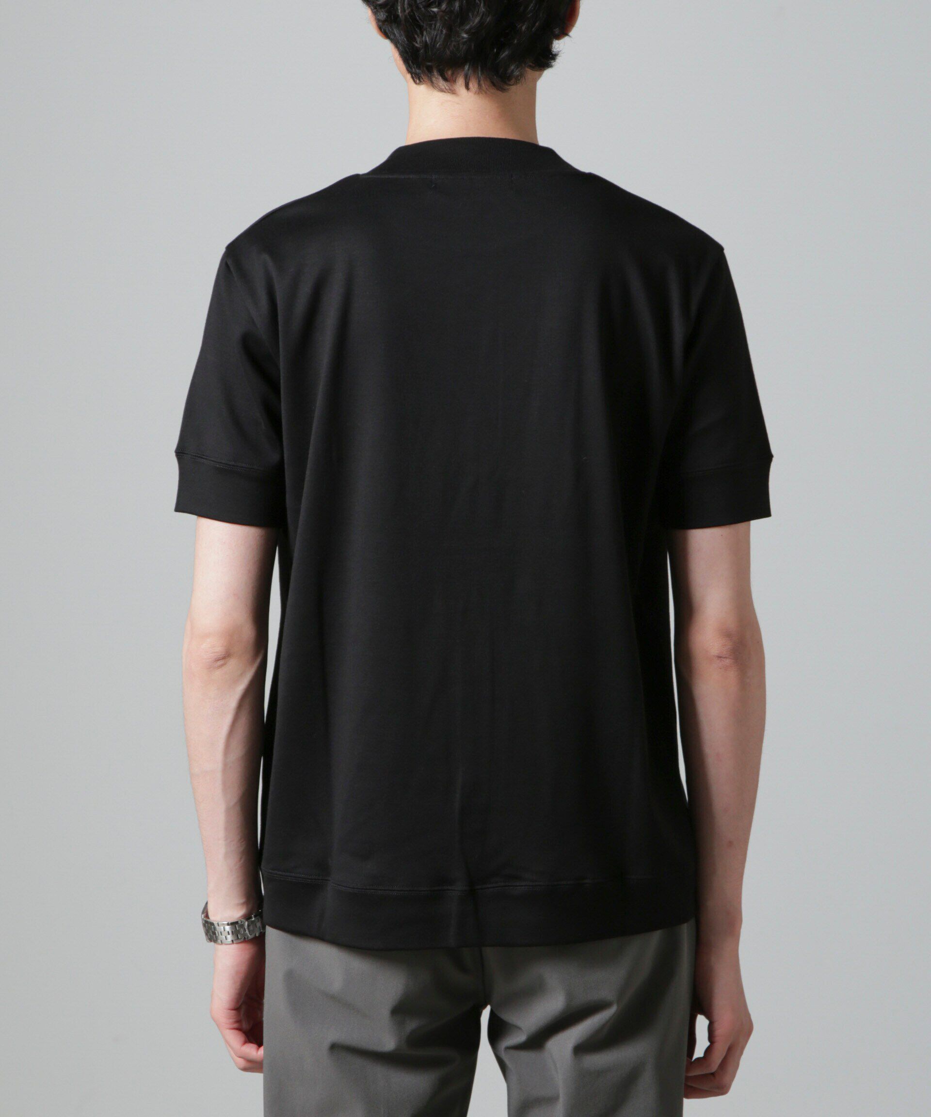 NANO universe「「FORMAL JERSEY」モックネックカットソー半袖」|Tシャツ・カットソー|