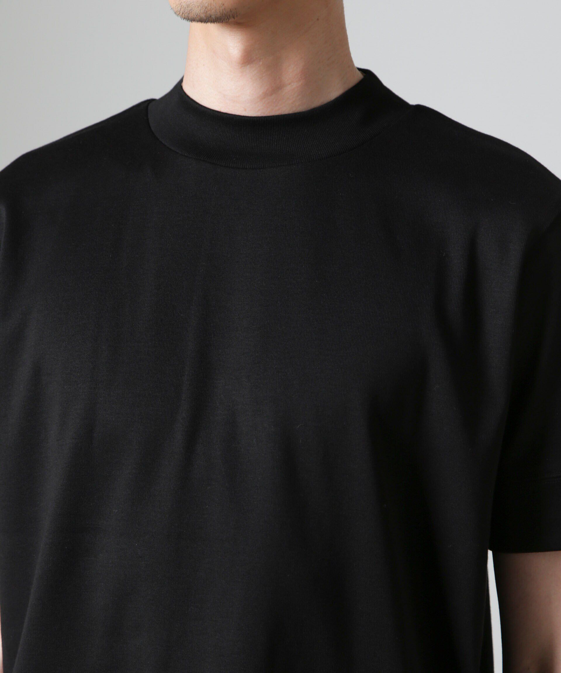 NANO universe「「FORMAL JERSEY」モックネックカットソー半袖」|Tシャツ・カットソー|