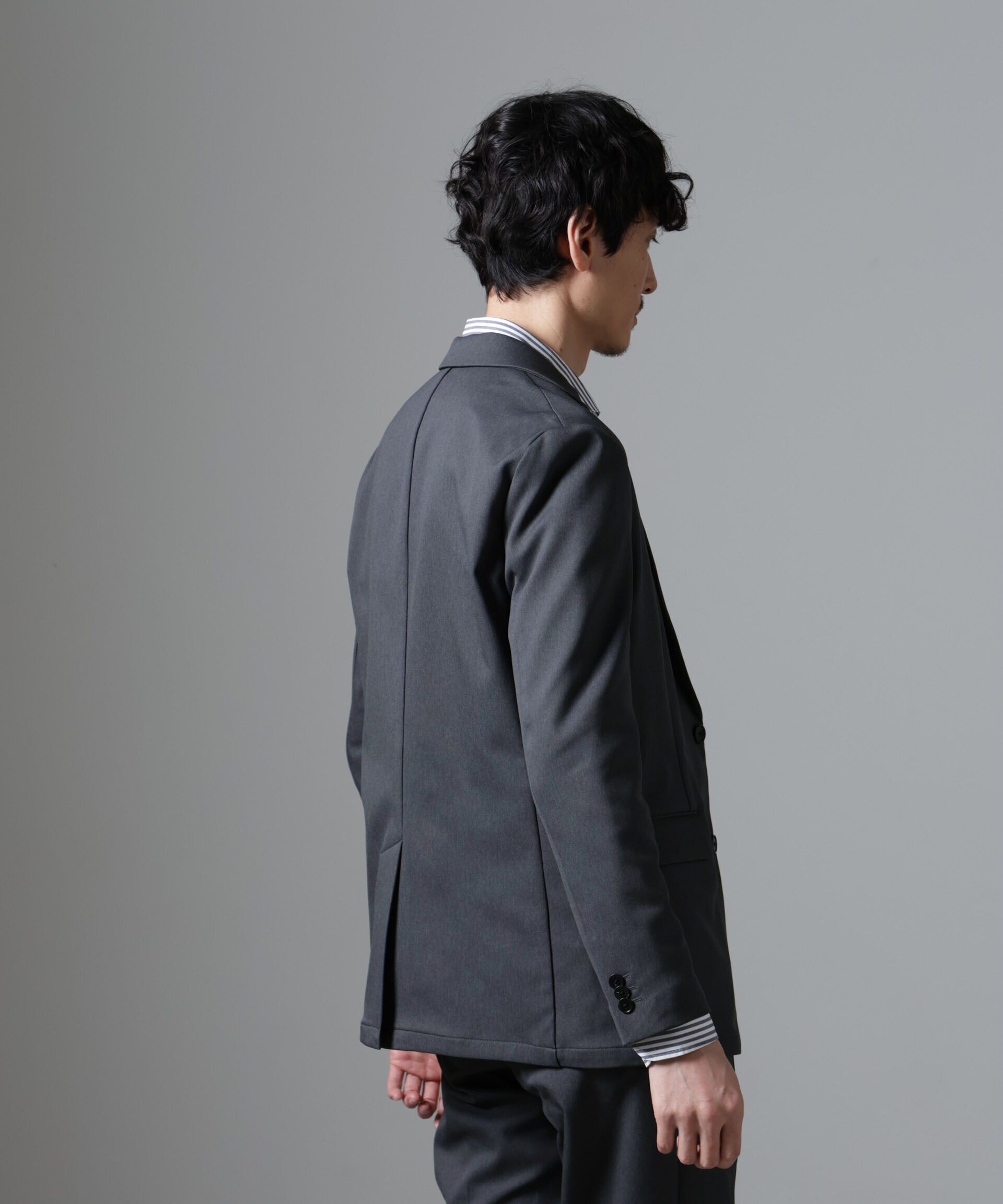 nano･universe「｢N JACKET BASIC｣CATINA(R)ﾒﾗﾝｼﾞ二重織ﾂｲﾙｽﾄﾚｯﾁｼﾞｬｹｯﾄ(ｾ 」|スーツ|