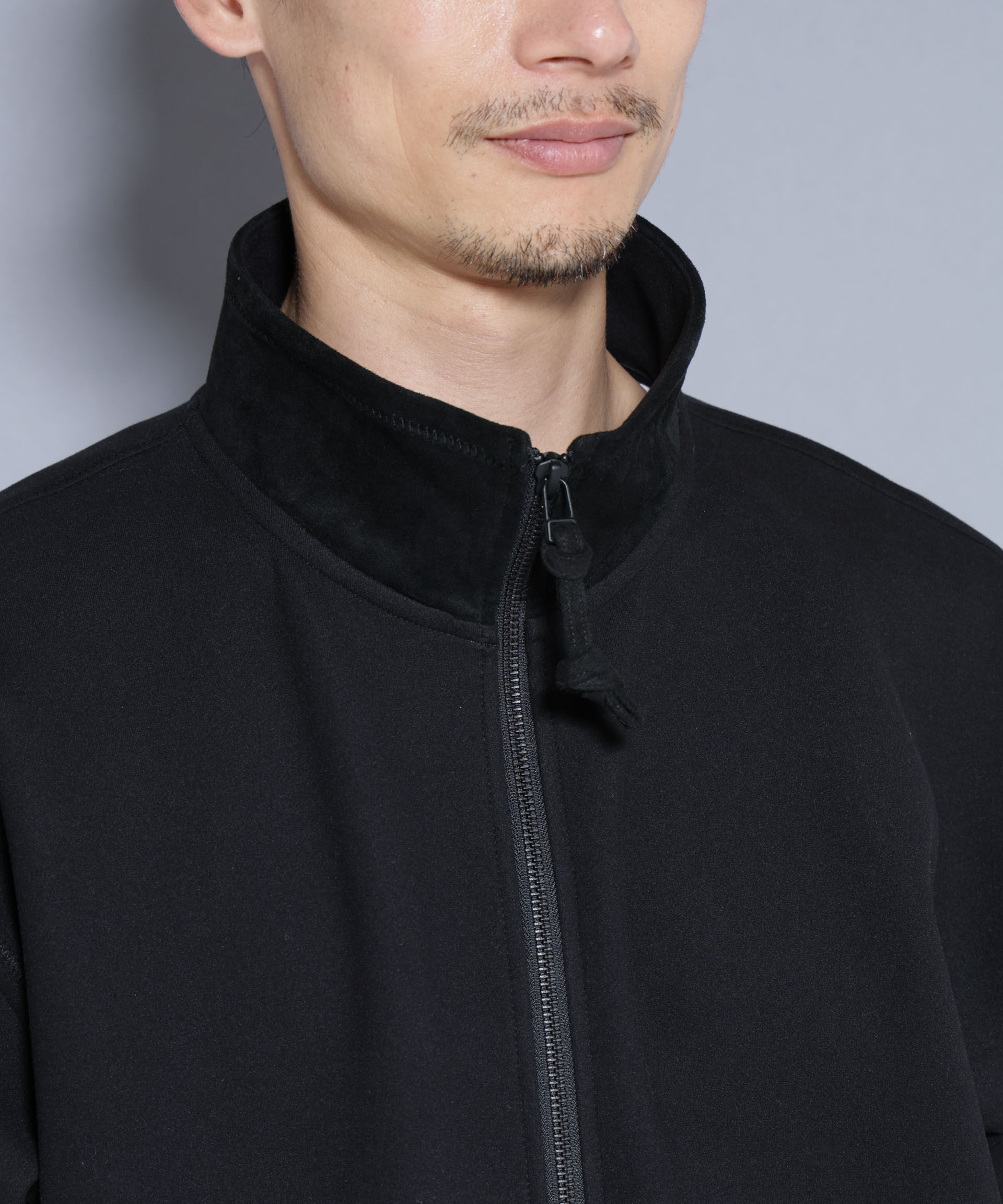NANO universe「スーパーストレッチブラッシュドポンチブルゾン」|Tシャツ・カットソー|