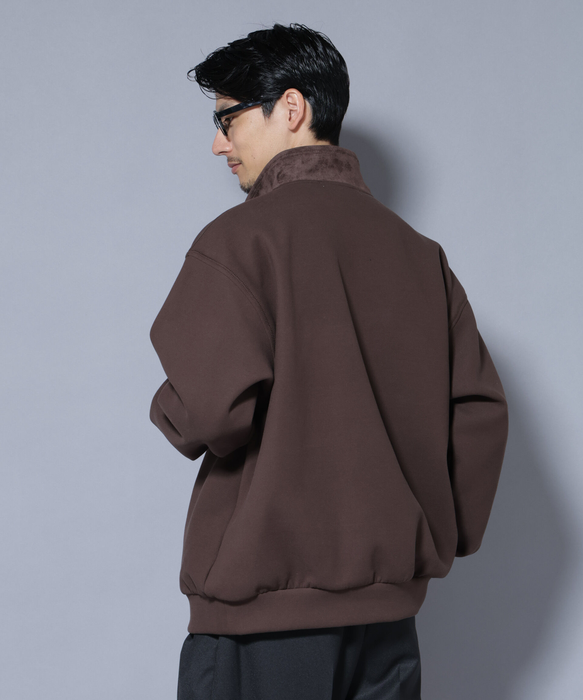 NANO universe「スーパーストレッチブラッシュドポンチブルゾン」|Tシャツ・カットソー|