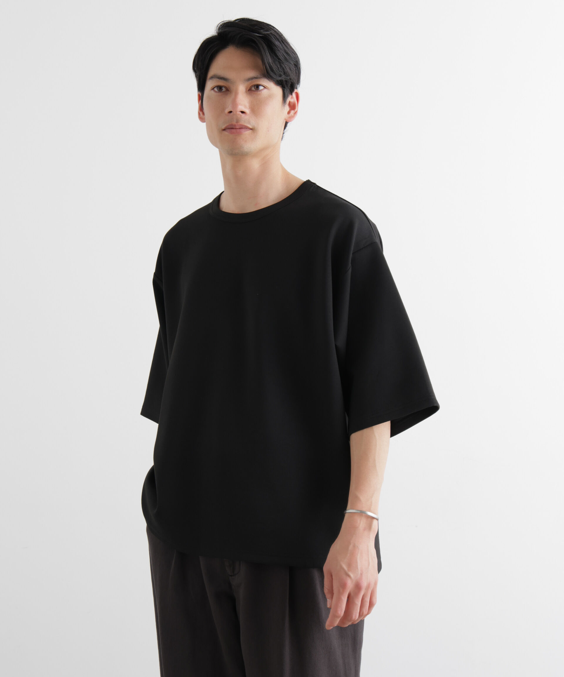 nano･universe「ストレッチポンチTシャツ 半袖」|Tシャツ・カットソー|