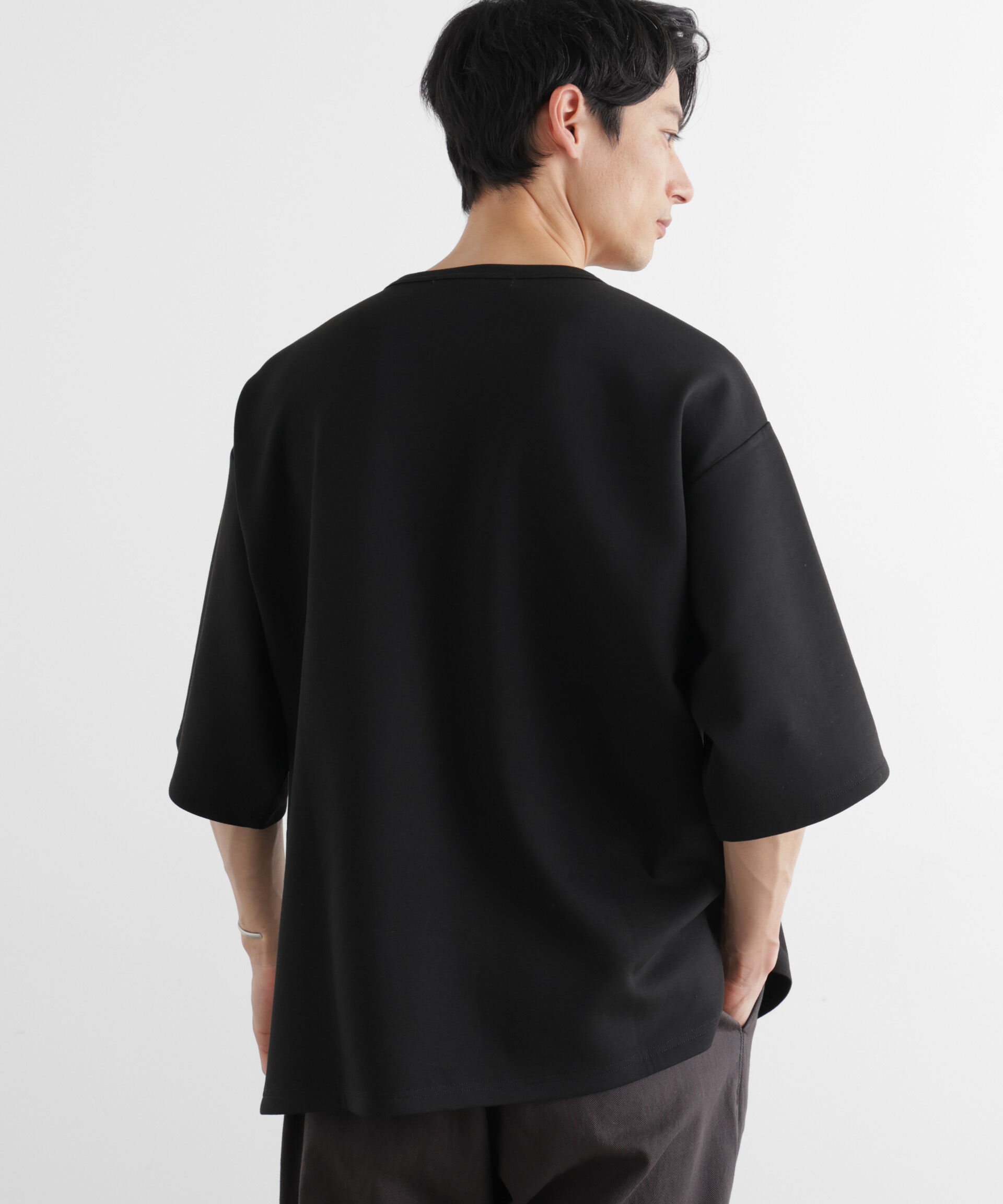 nano･universe「ストレッチポンチTシャツ 半袖」|Tシャツ・カットソー|