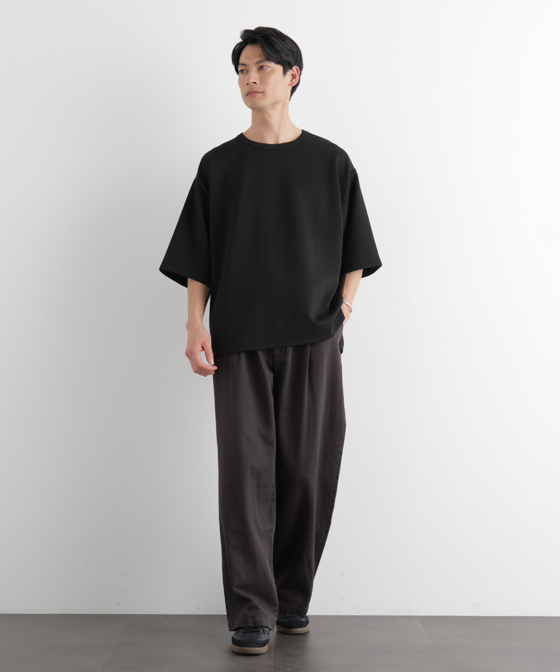nano･universe「ストレッチポンチTシャツ 半袖」|Tシャツ・カットソー|