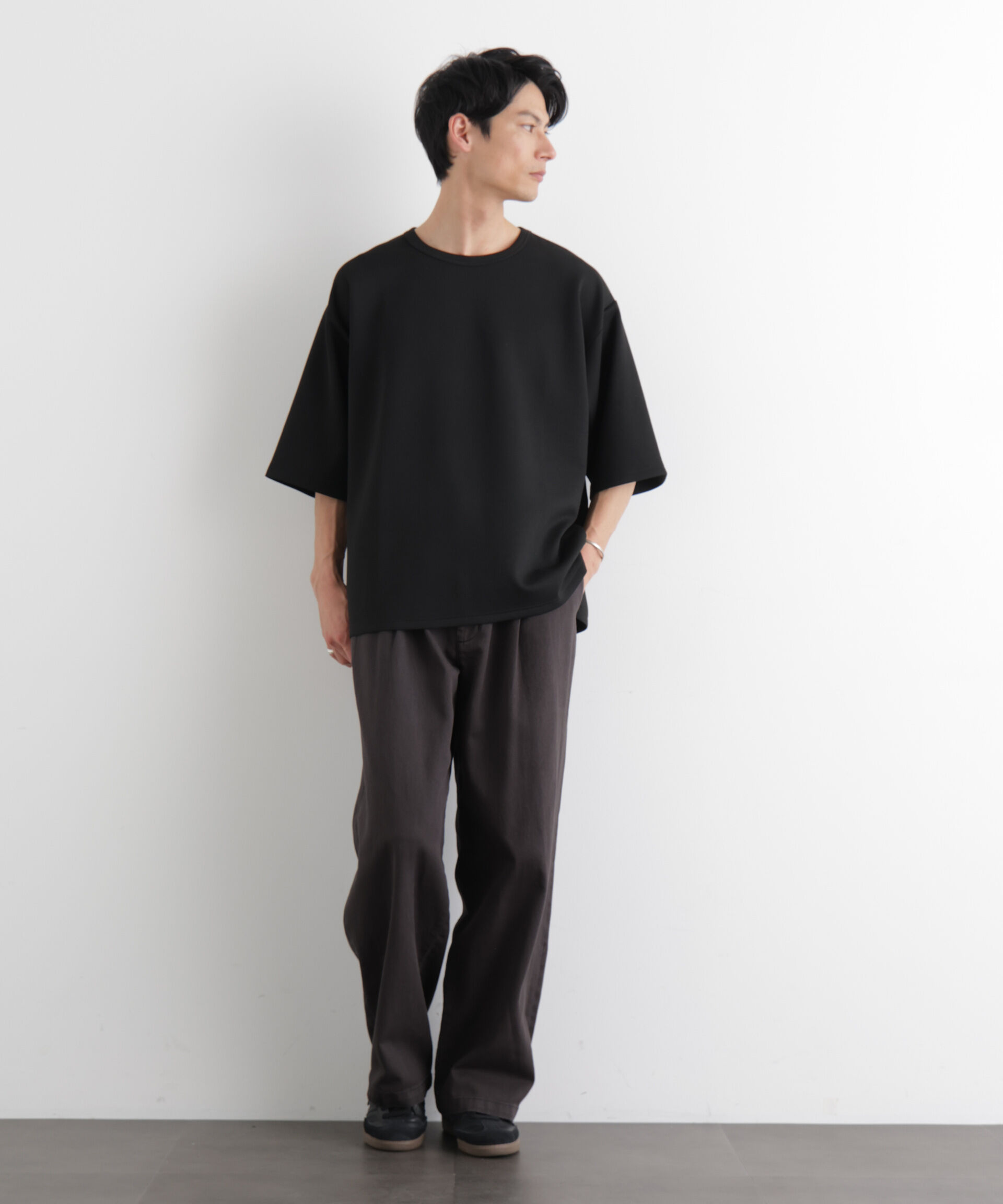 nano･universe「ストレッチポンチTシャツ 半袖」|Tシャツ・カットソー|
