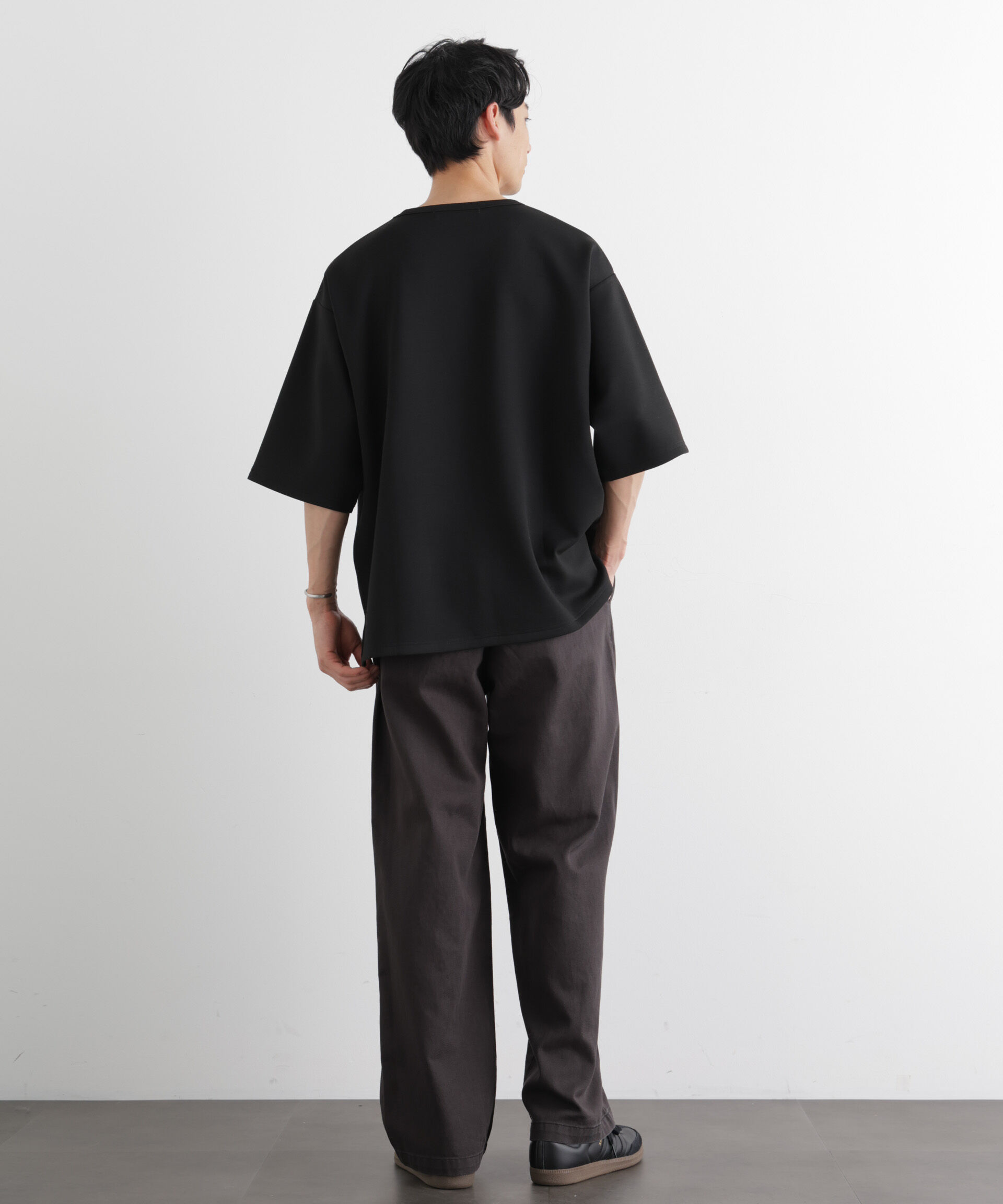 nano･universe「ストレッチポンチTシャツ 半袖」|Tシャツ・カットソー|