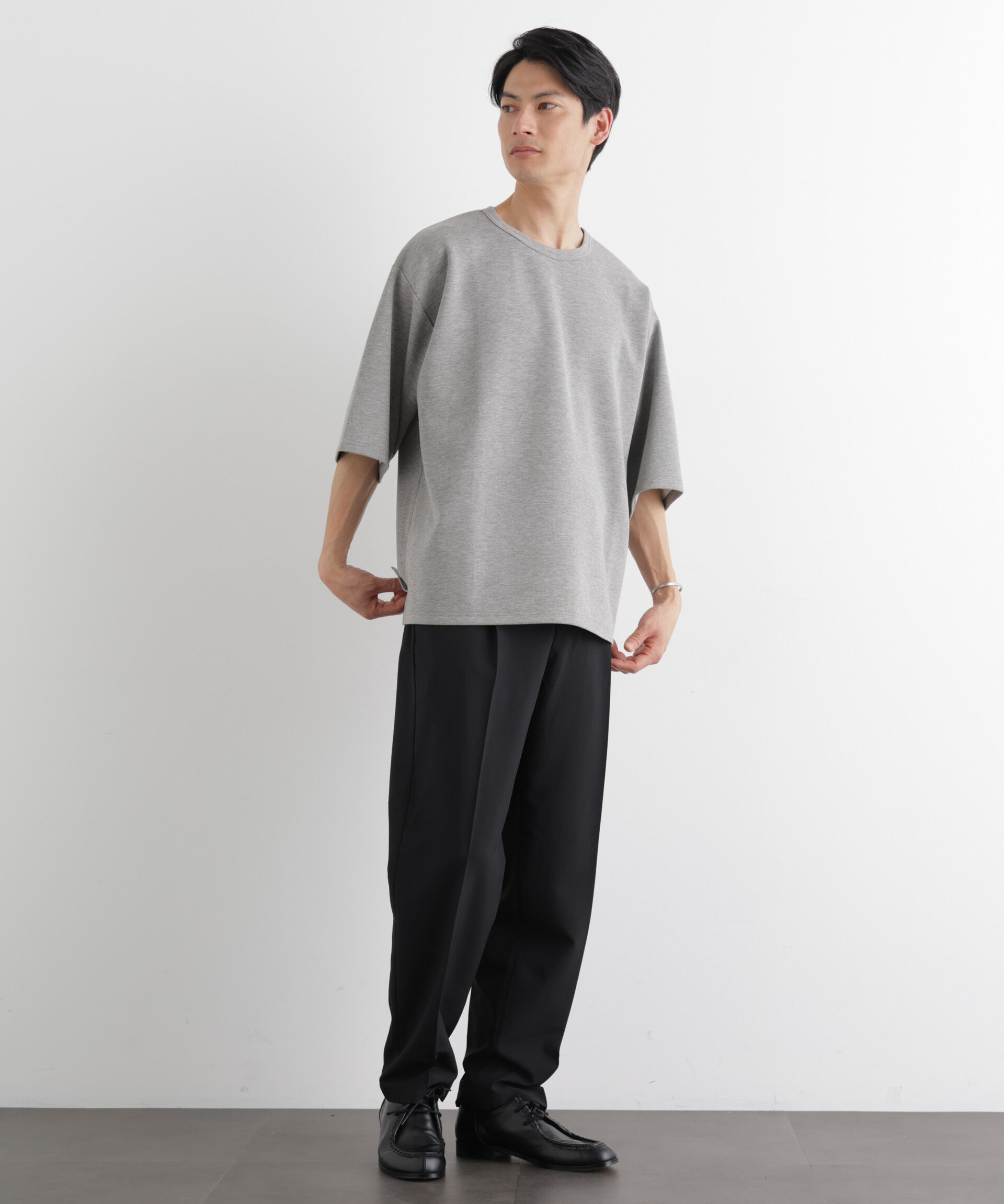nano･universe「ストレッチポンチTシャツ 半袖」|Tシャツ・カットソー|