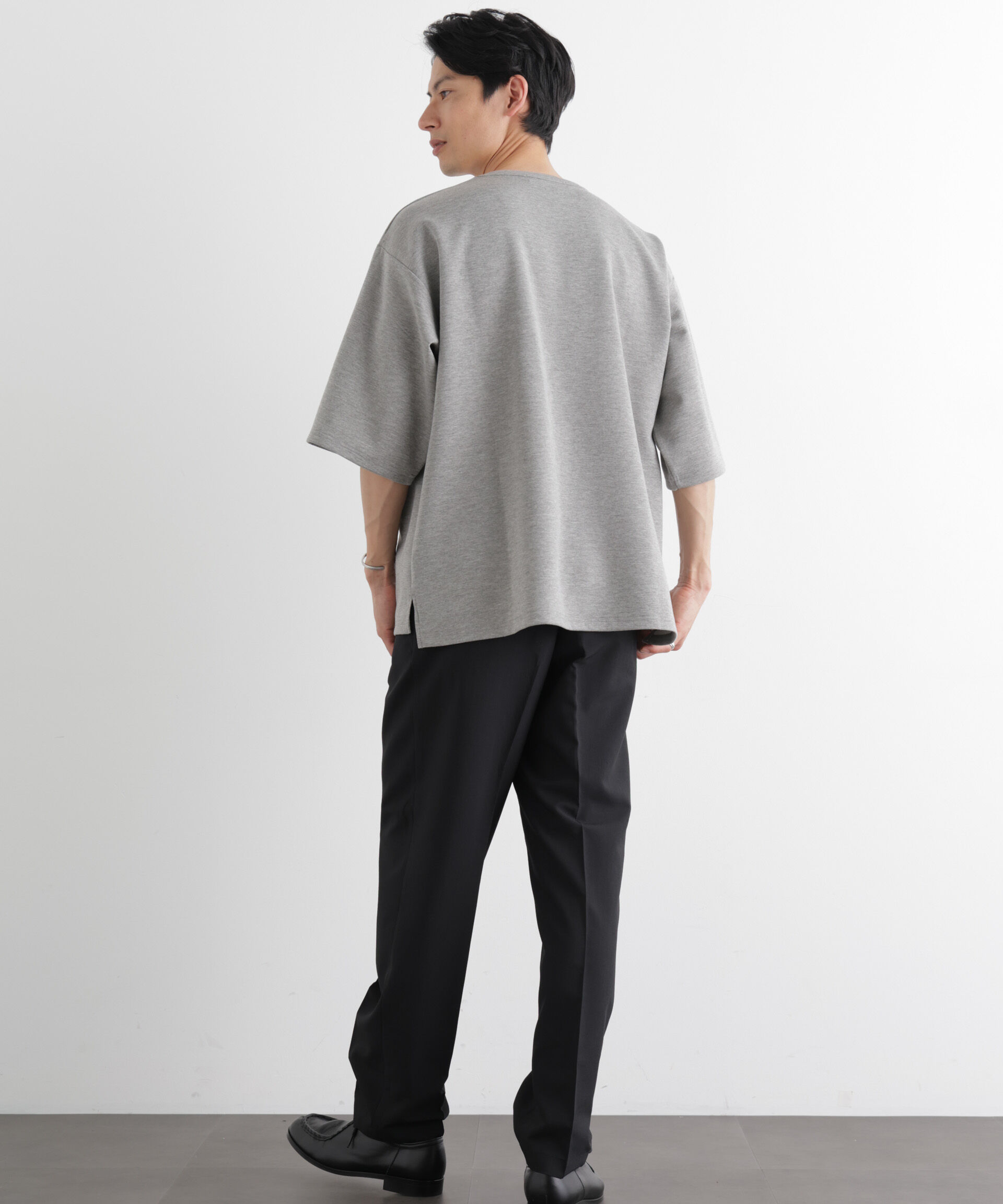 nano･universe「ストレッチポンチTシャツ 半袖」|Tシャツ・カットソー|