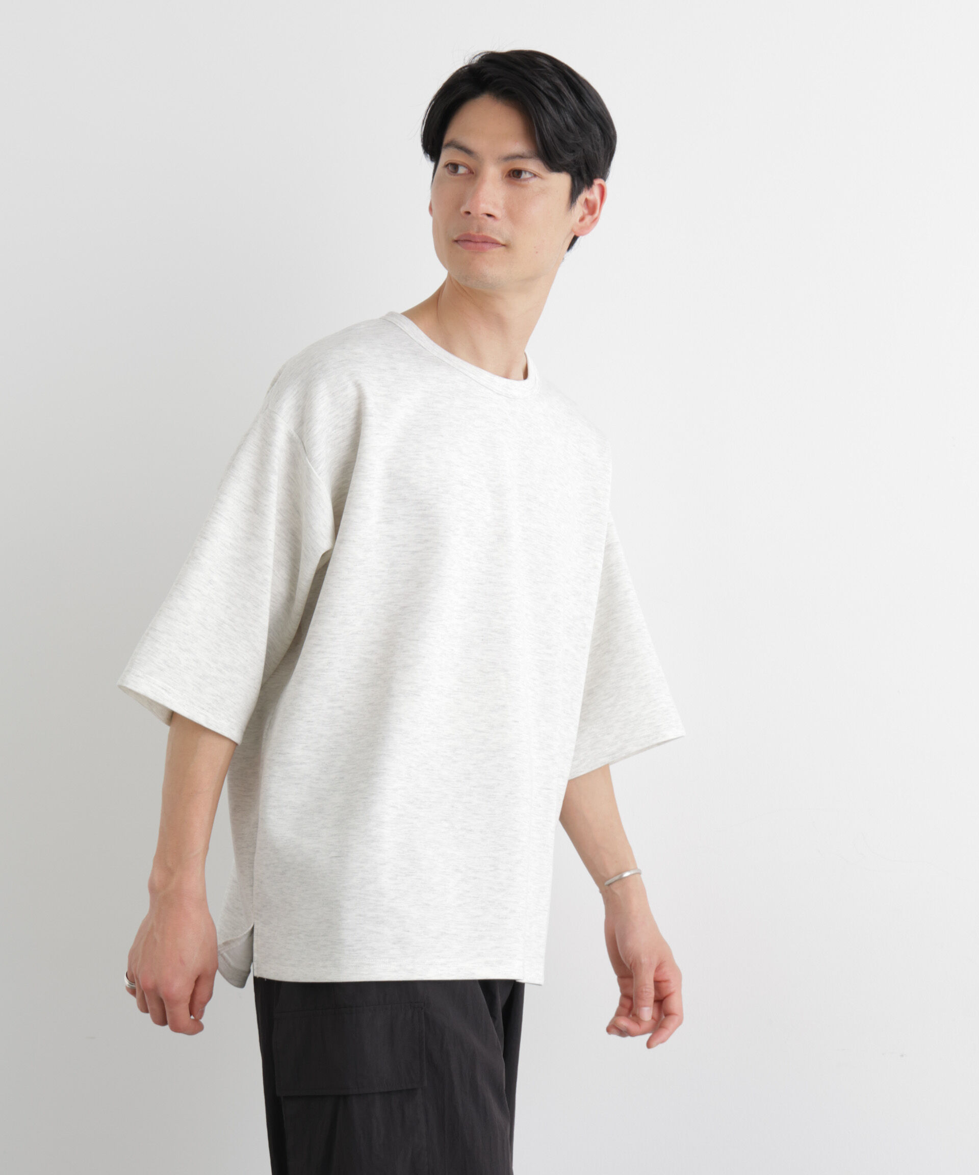 nano･universe「ストレッチポンチTシャツ 半袖」|Tシャツ・カットソー|