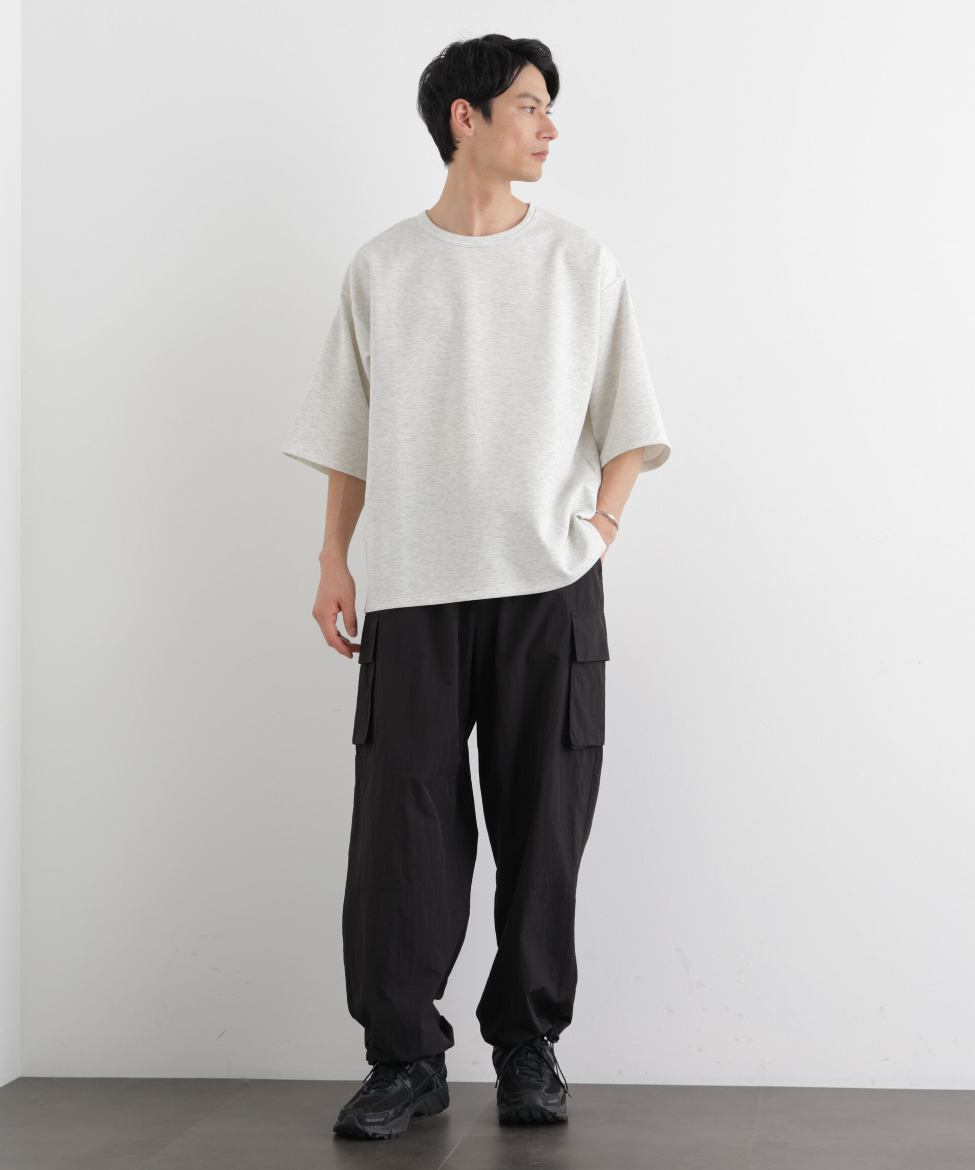 nano･universe「ストレッチポンチTシャツ 半袖」|Tシャツ・カットソー|