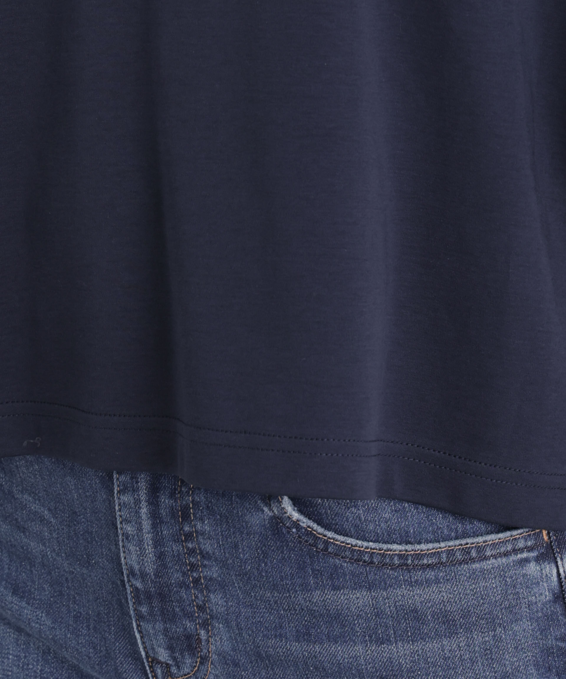 NANO universe「チュールスリーブスムースカットソー」|Tシャツ・カットソー|