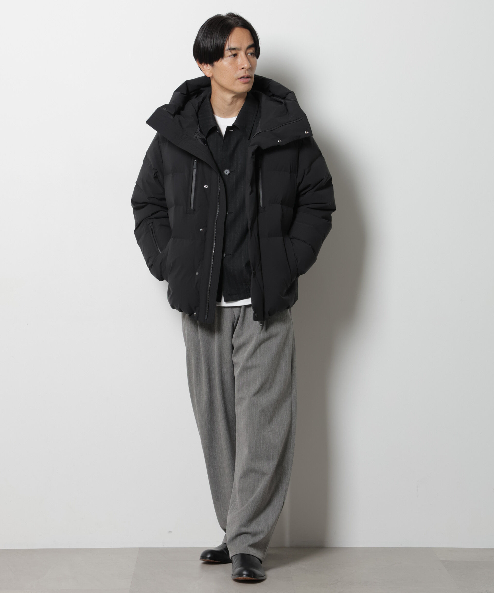 NANO universe「「西川ダウン(R)」SOLOTEXショートダウン」|ダウン|