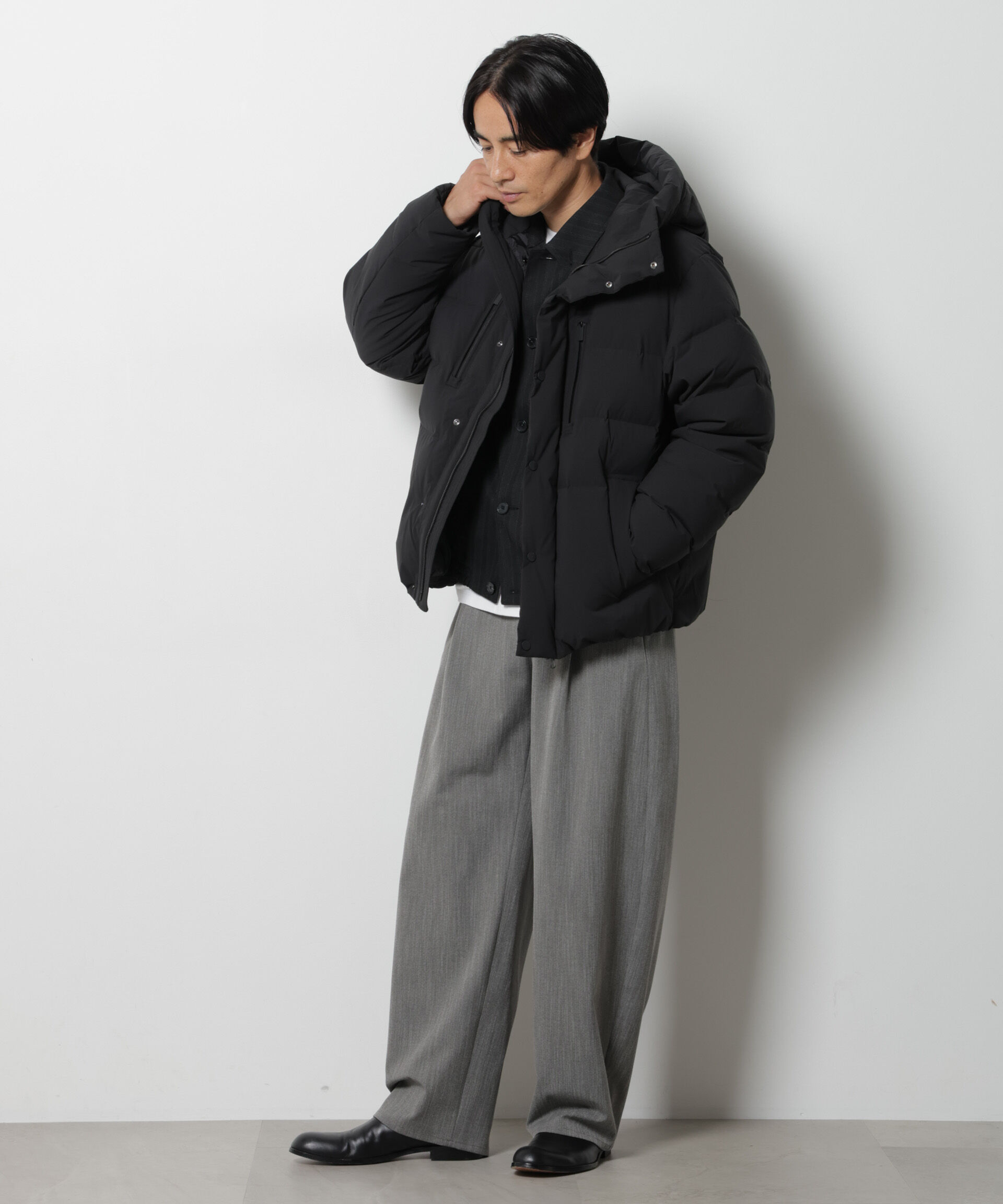 NANO universe「「西川ダウン(R)」SOLOTEXショートダウン」|ダウン|