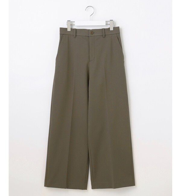 自由区「【撥水加工・洗える】TRギャバ裏起毛ワイド パンツ」|その他|