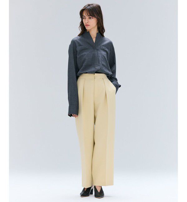 BEIGE,「【VERY NaVY12月号掲載】TERNES / ビックポケットプルオーバーウールブラウス」|シャツ・ブラウス|