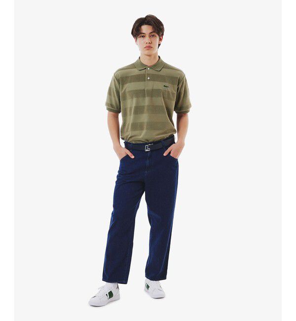 LACOSTE「イニシャルバックルレザーベルト」|ベルト|