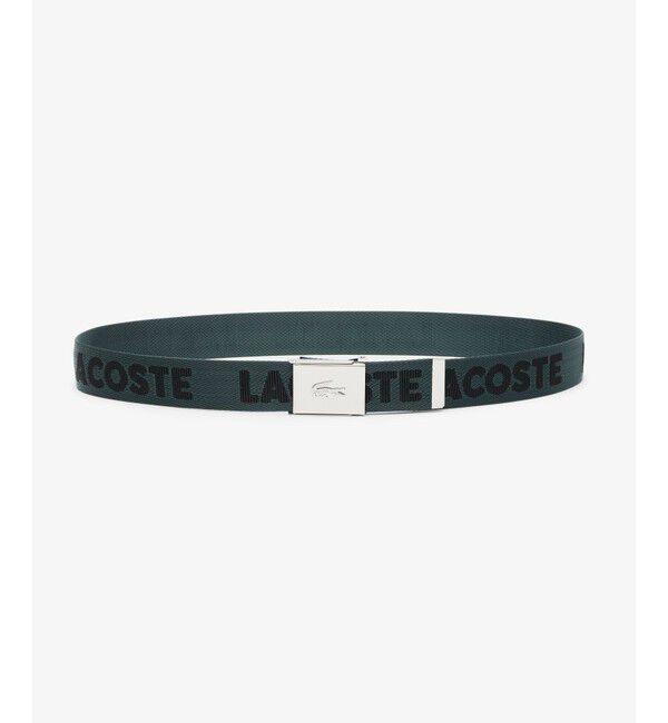 LACOSTE「カジュアル スクエアバックル ジャカードベルト」|ベルト|