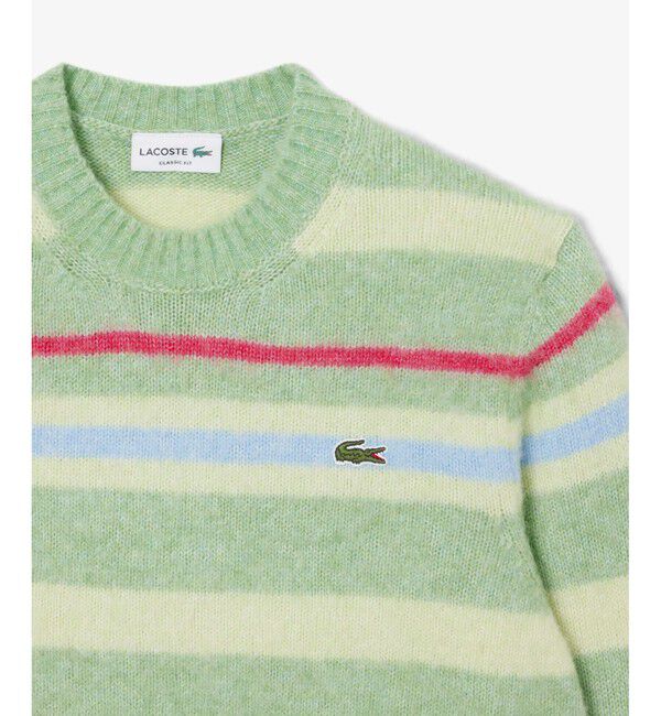 LACOSTE「アルパカブレンドボーダーニットセーター」|ニット・セーター|