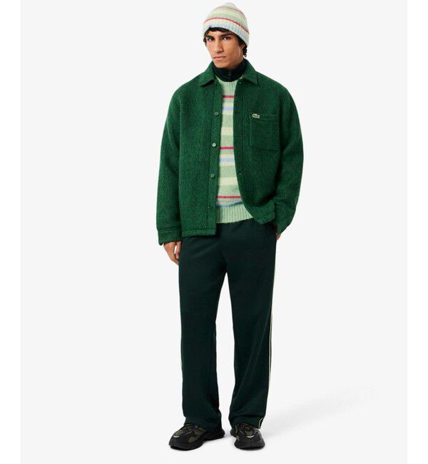 LACOSTE「アルパカブレンドボーダーニットセーター」|ニット・セーター|