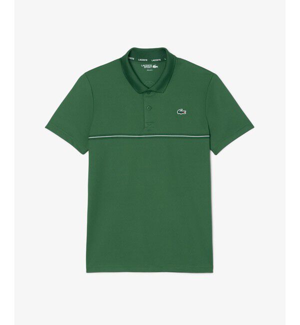 LACOSTE「バックヨークプリント ウルトラドライ鹿の子地ポロシャツ」|ポロシャツ|