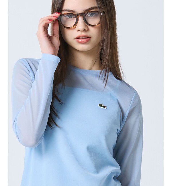 LACOSTE「レイヤードシアートップス キャミソール付き」|Tシャツ・カットソー|