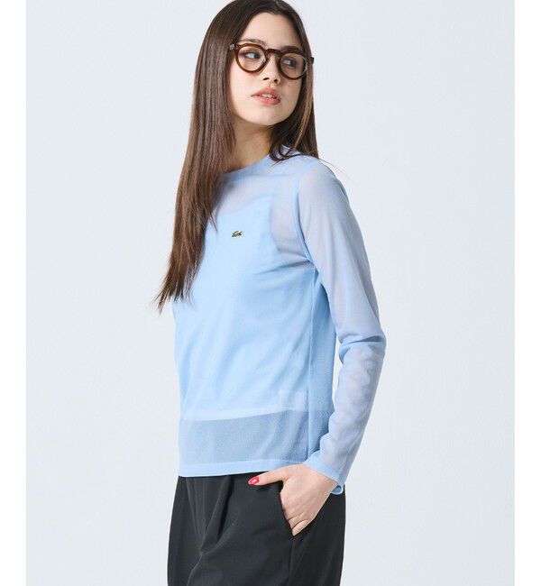 LACOSTE「レイヤードシアートップス キャミソール付き」|Tシャツ・カットソー|