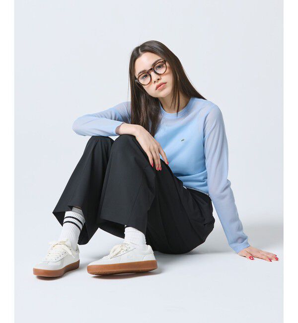 LACOSTE「レイヤードシアートップス キャミソール付き」|Tシャツ・カットソー|