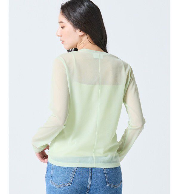 LACOSTE「レイヤードシアートップス キャミソール付き」|Tシャツ・カットソー|