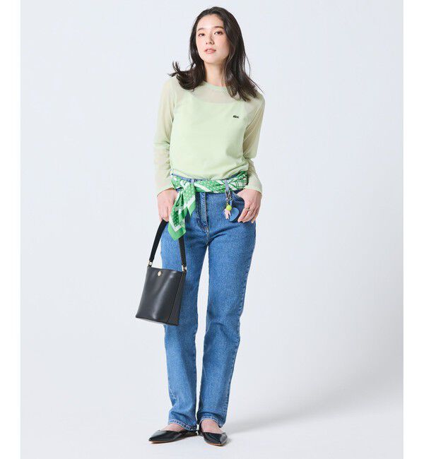LACOSTE「レイヤードシアートップス キャミソール付き」|Tシャツ・カットソー|