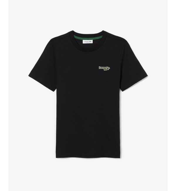 LACOSTE「ネーム＆ワニロゴパッチ エッセンシャルTシャツ」|Tシャツ・カットソー|
